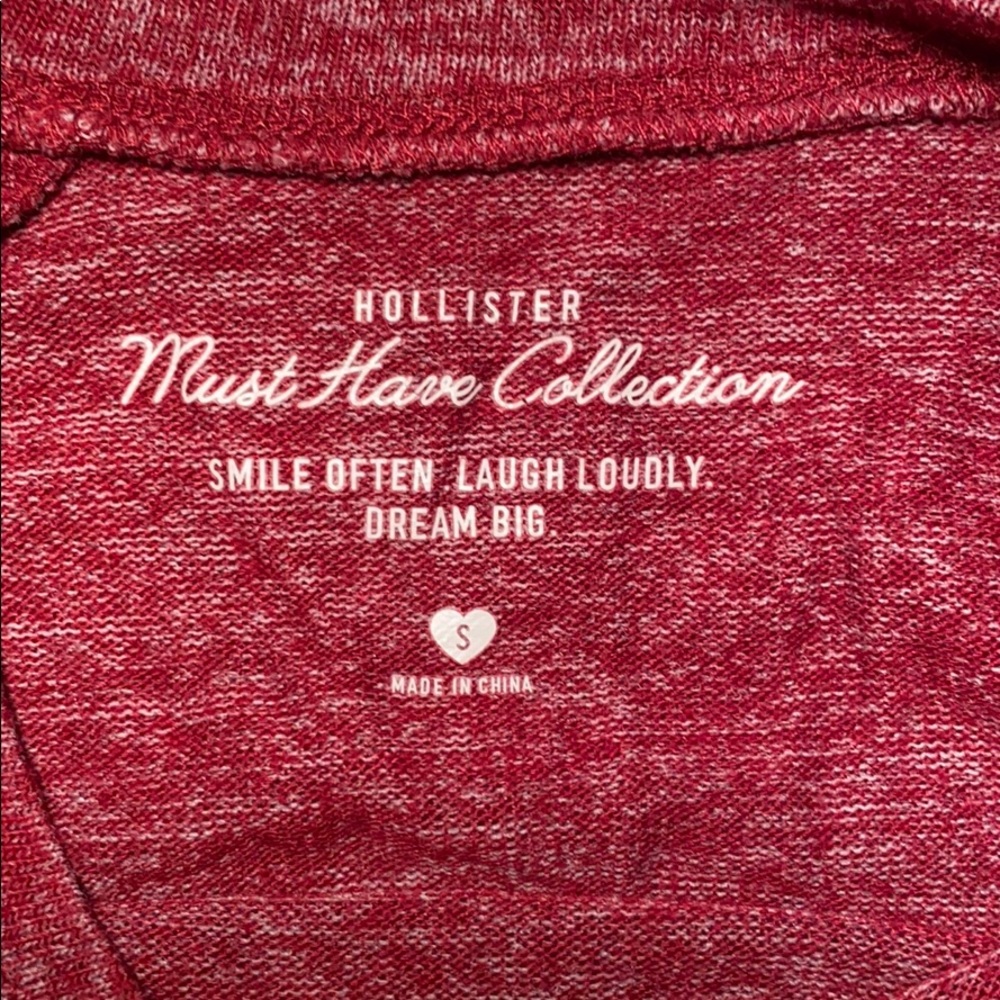 Maroon Hollister long sleeve